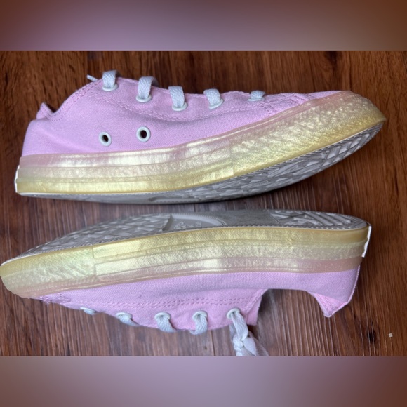 Converse CTAS Ox Cherry Blossom Pink Low Top Canvas Sneakers Girls Size 4 New - Picture 6 of 7